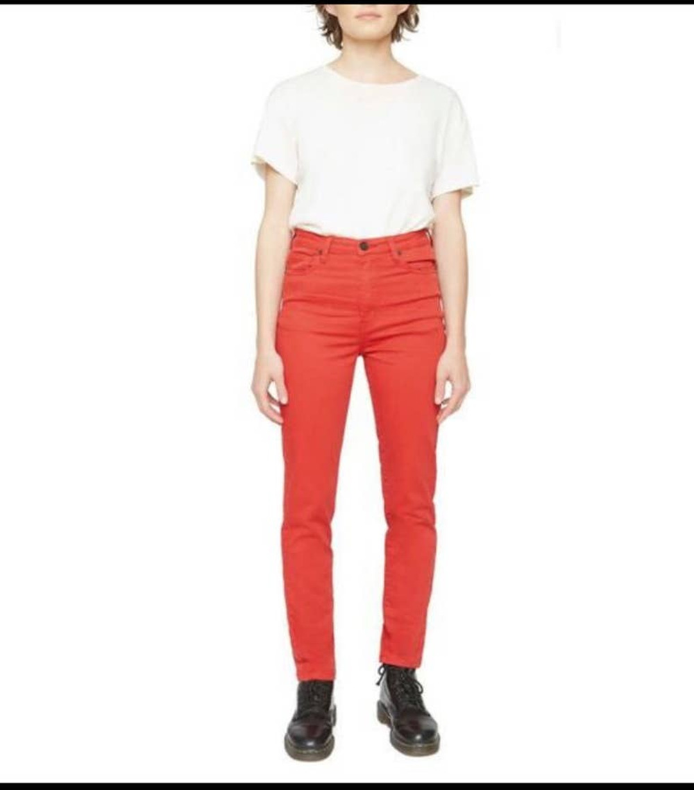 Sandrine Rose Hi Skinny Jeans in Red - 25